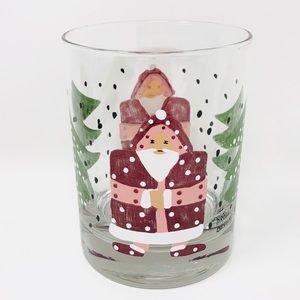 DROLL DESIGNS Santa Claus I TREES I Polka Dots I Old Fashioned Short Tumbler 4"